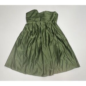 Forever Yours Green Strapless‎ Dress Size 10 NWT